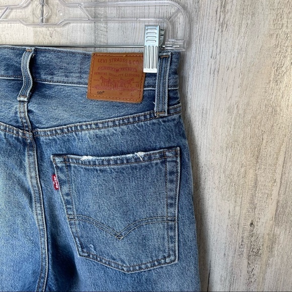 Levi’s 501 Big E Distressed High Waist Button Fly Jeans Size 26 - Picture 7 of 13